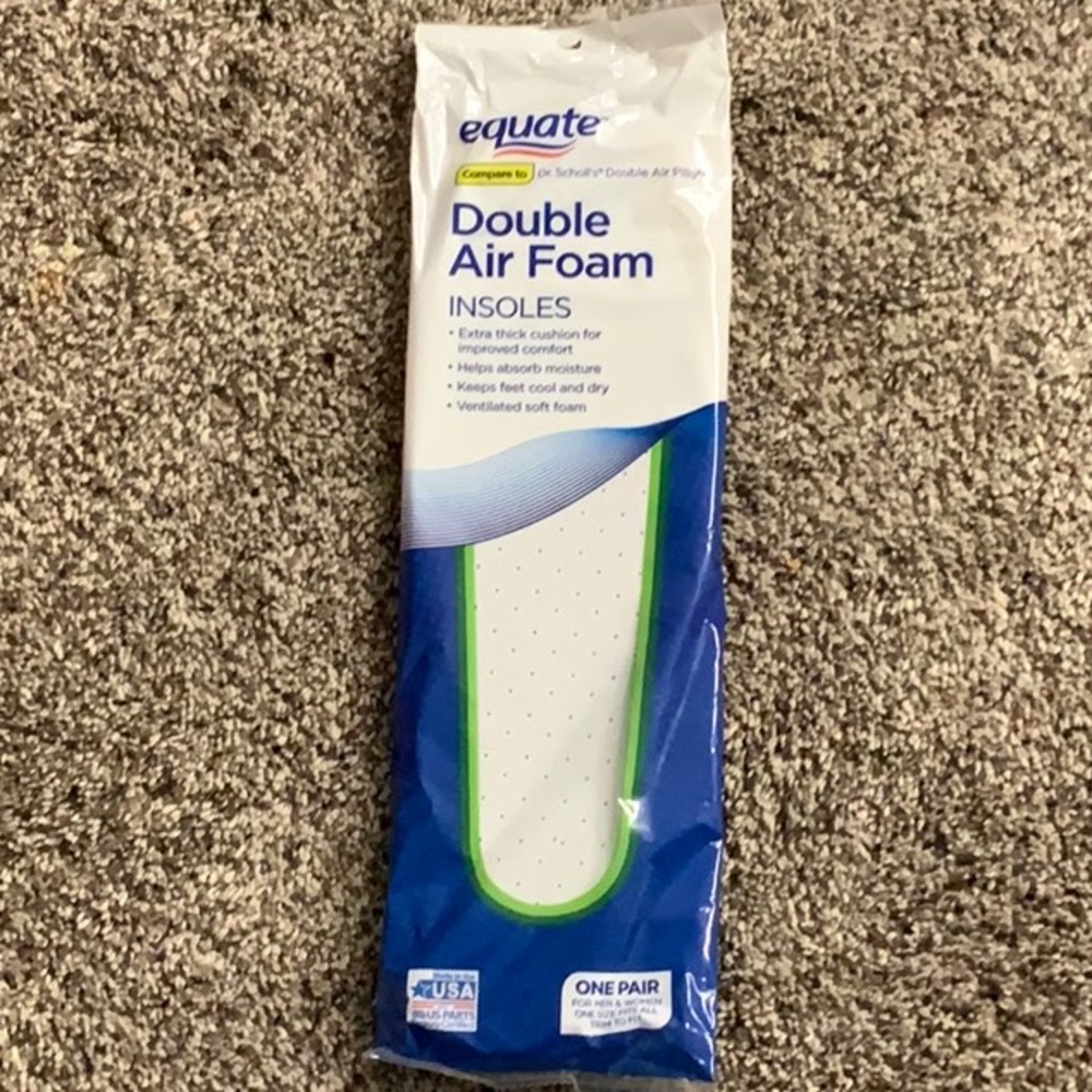 Equate Double Air Foam Insoles